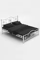 Pero Double Bed Wrought Iron Metal Bed White