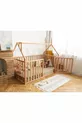 Cm Geländer-Holz-Montessori-Bett - Massivholz-Bett - 