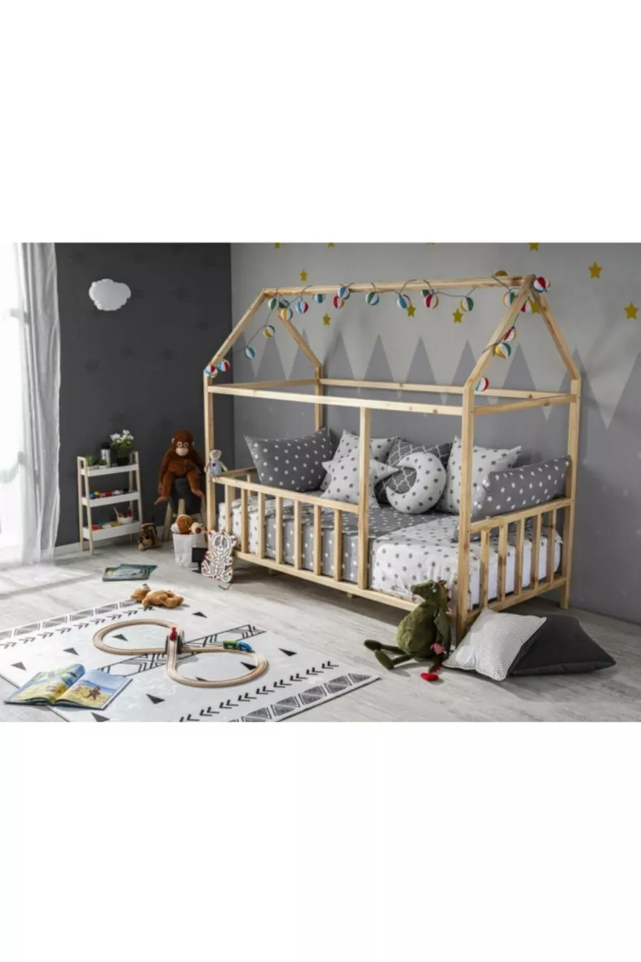 Bebek Ve Çocuk ® Çatılı Doğal Montessori Yatak