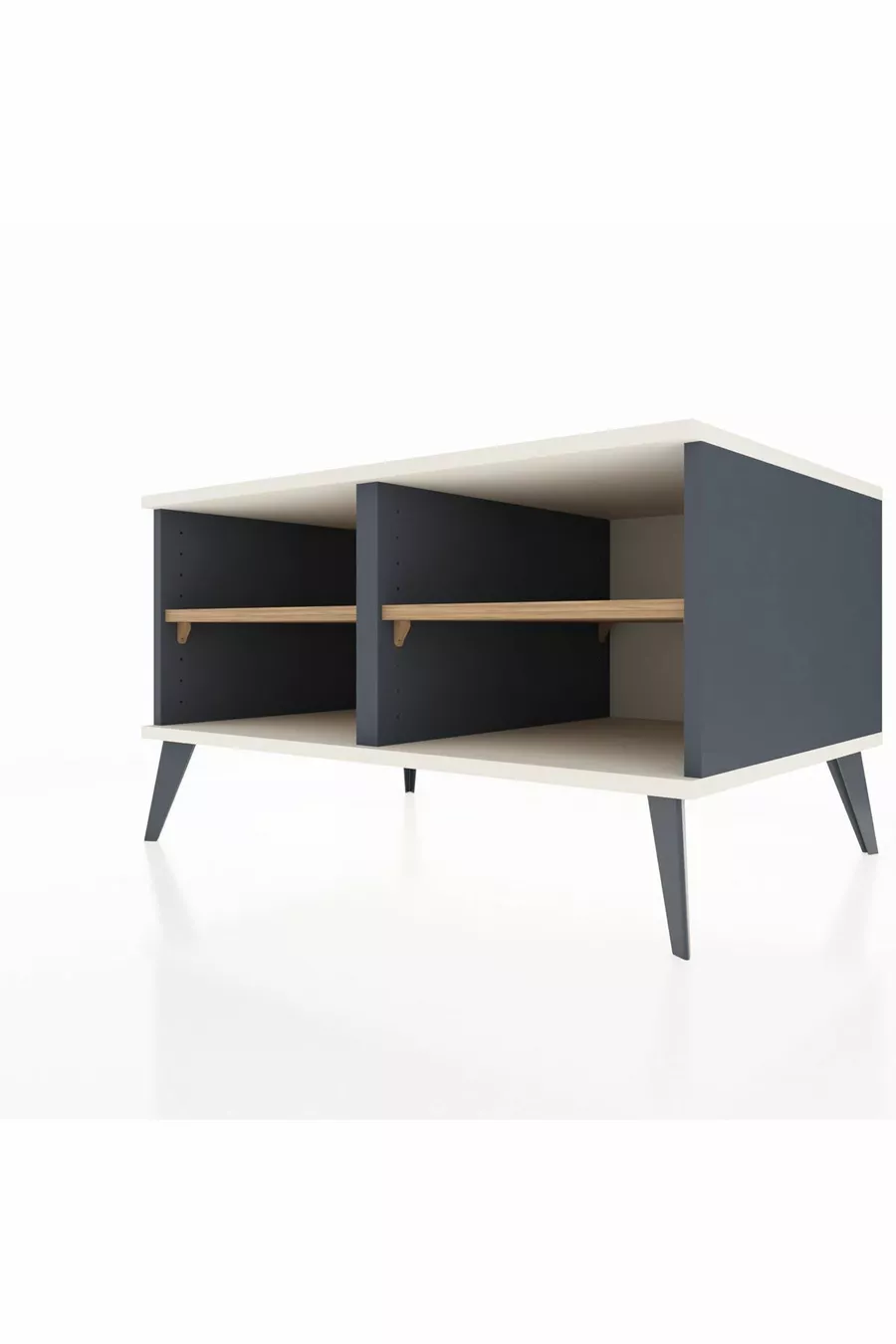 Kronos Kast 2 Planken Antraciet-Leisteen/Den