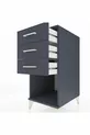 Kronos Nightstand 3 Drawers Anthracite-Anthracite