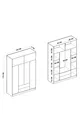 Theme 6 Cover 2 Dresser Wardrobe Atlantic Pine White