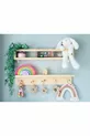 Kayınsan Set di 2 Mensole da Parete in Legno Fatte a Mano | Attaccapanni e Libreria | Montessori cm