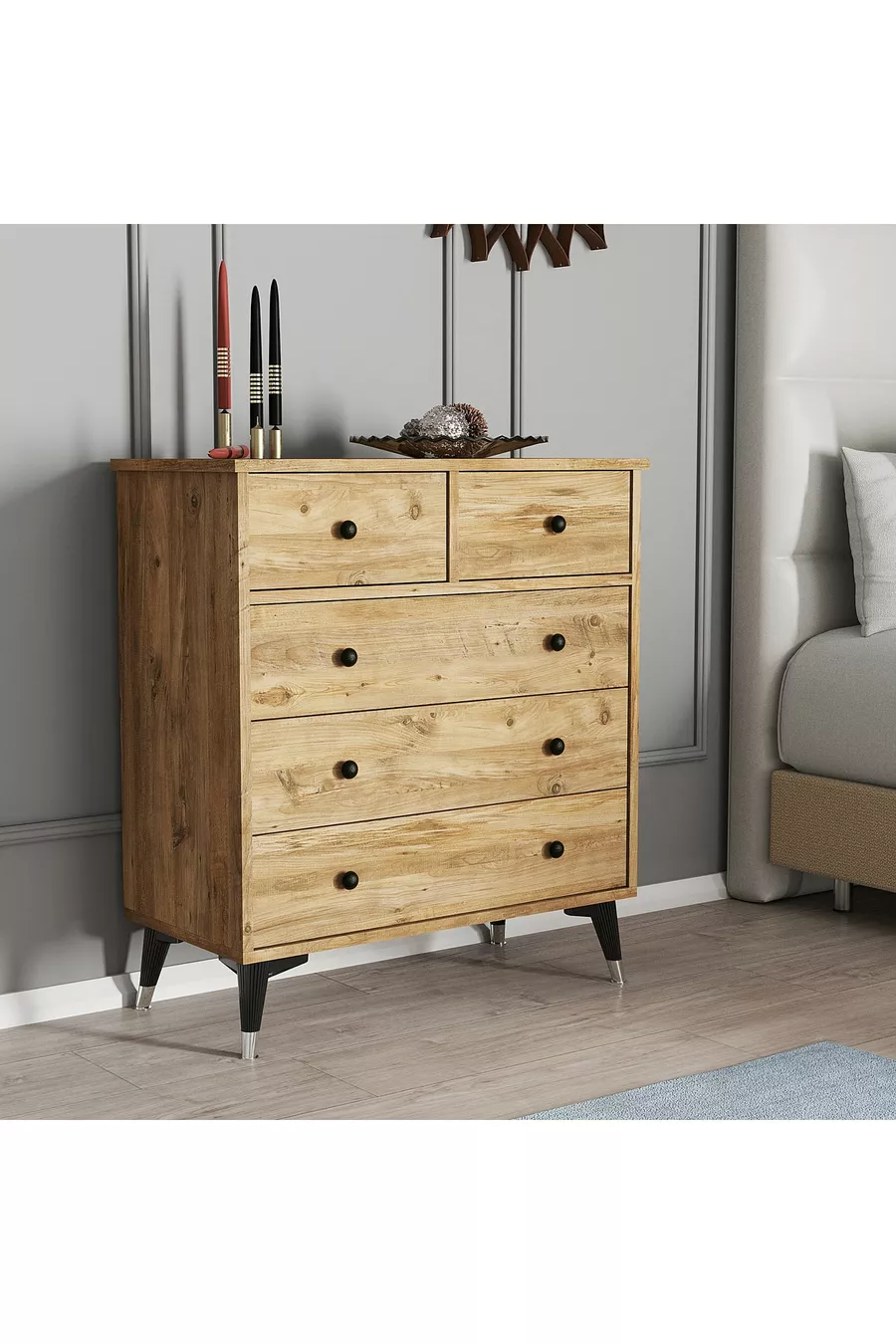 Commode en pin