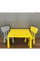 Set tavolo per bambini Mammut giallo con sedia giallo-grigia