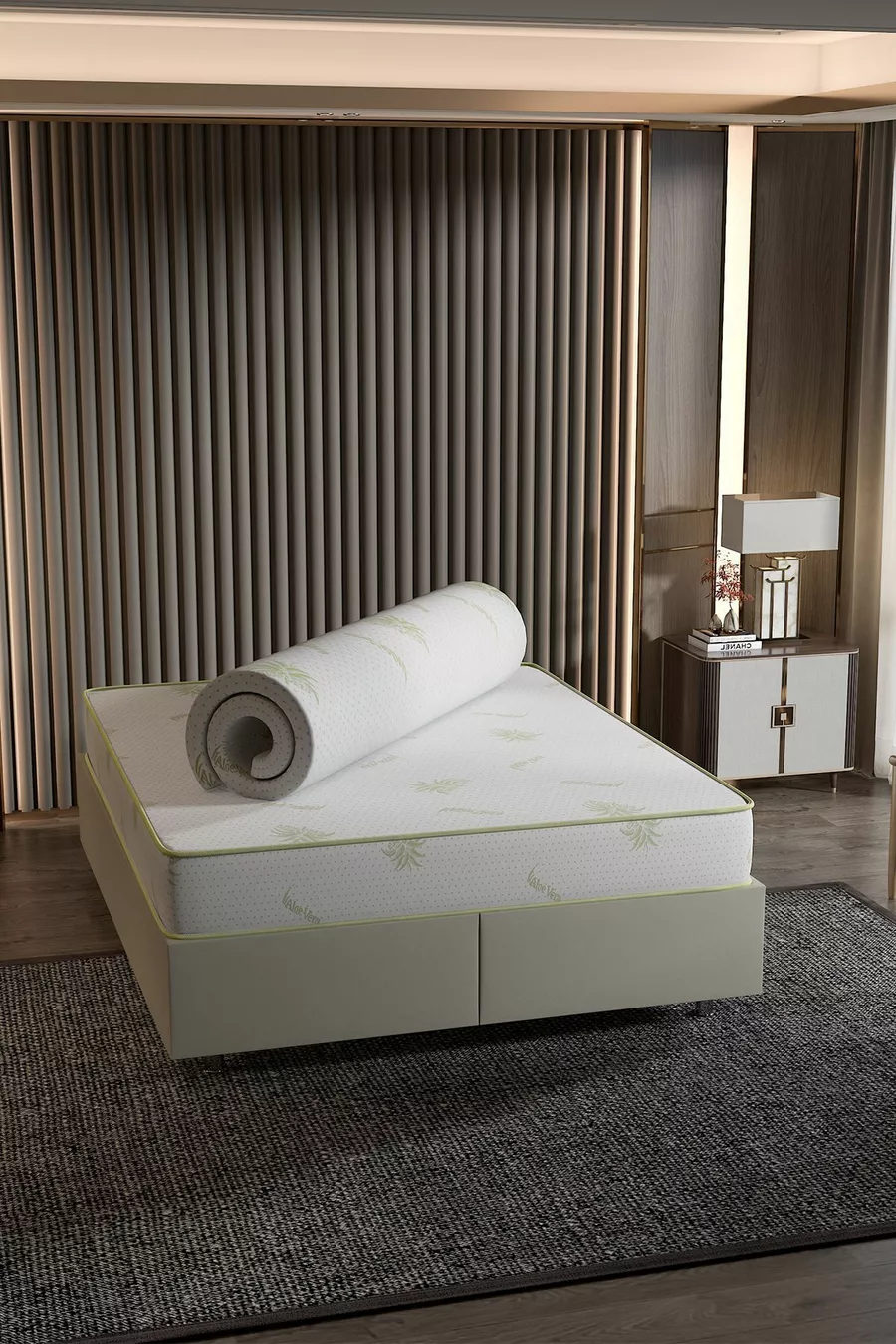Mattress Pad, Feather Foam, Fully Orthopedic Aloe Vera Mattress Pad, Size Options Available