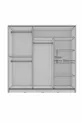 Armoire coulissante avec miroir et 3 portes Sline