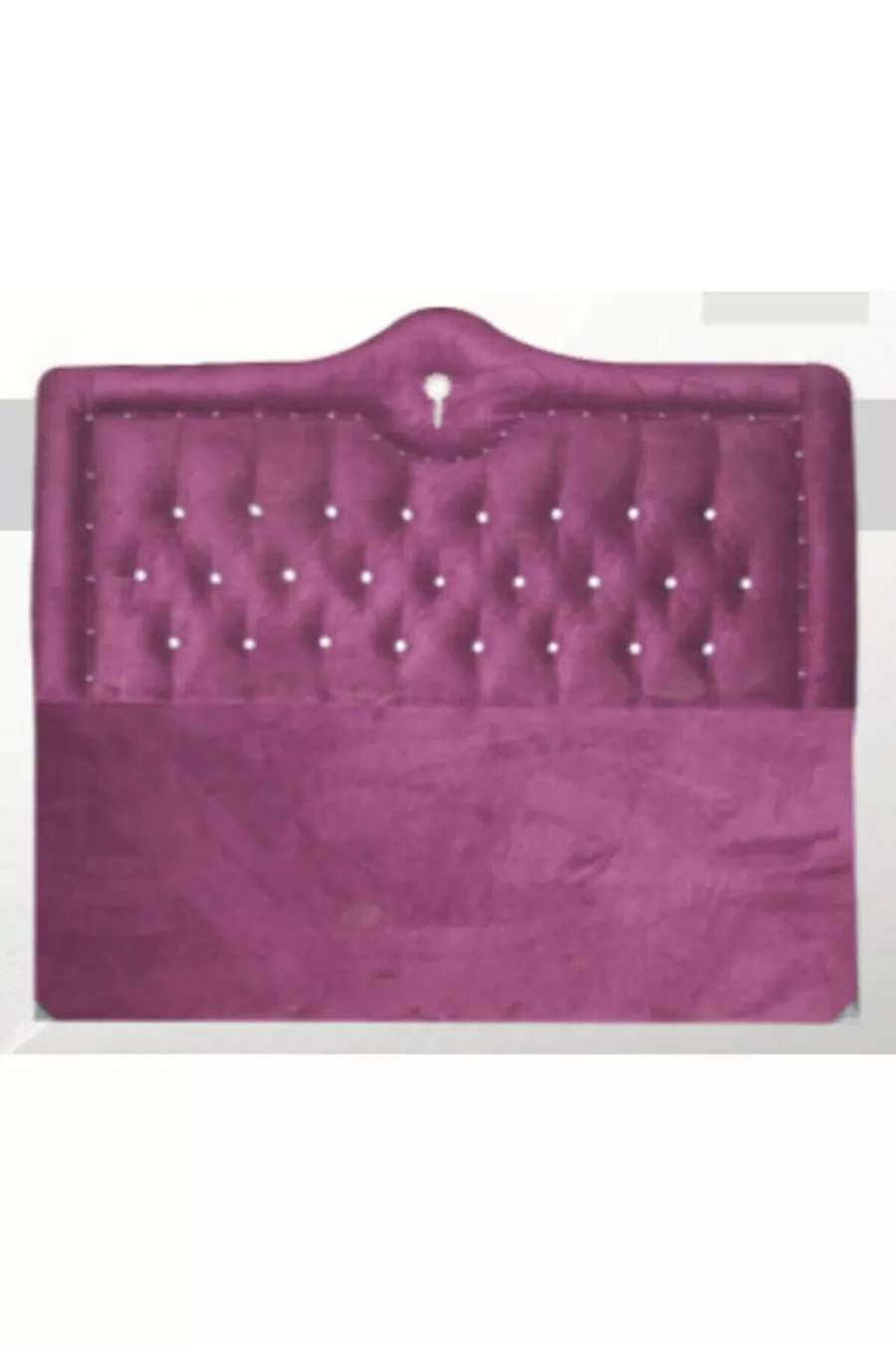 Tête de lit Alc Roi Fauve Mauve Tissu Matelassé cm Tête de lit Fait Main