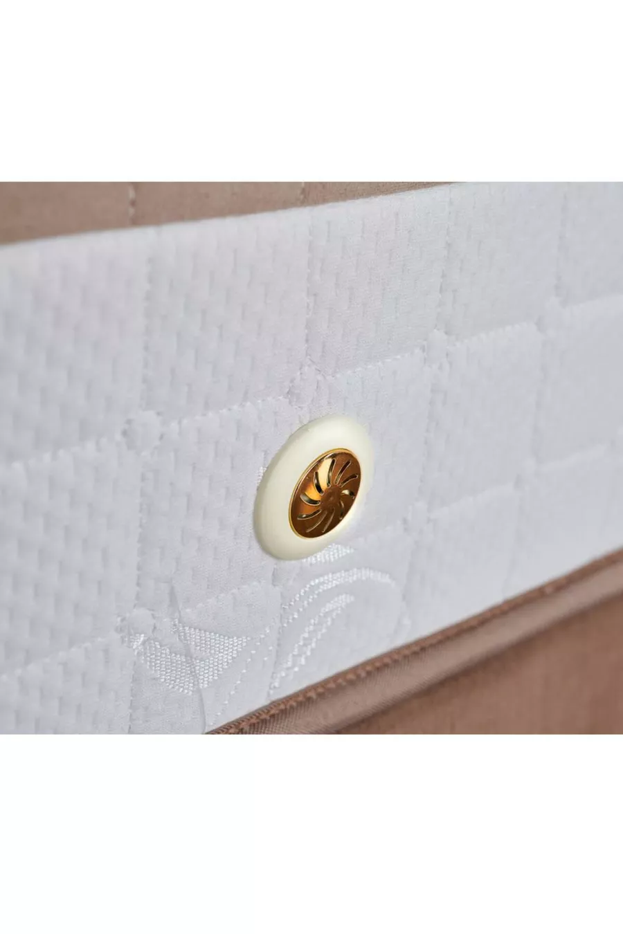 Matelas simple Latte, matelas entièrement orthopédique ferme, côté unique, à ressorts Nms, élégant et ergonomique