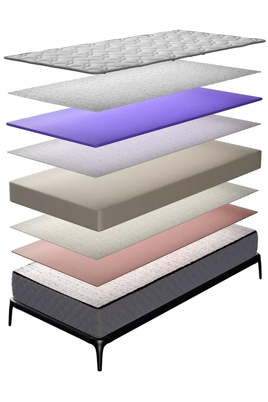 Lit réversible Prestige en tissu tricoté pour une personne