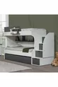 Lits superposés, Lit superposé Aura avec tiroirs - 2 matelas confort