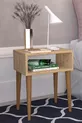 Table de chevet rétro Neptune, table de chevet modulable, table basse multifonction en chêne