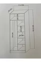 Plus 2 Deurs Kast met Planken en Kledingrail Atlantische Den-Dragonsteen