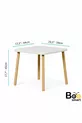 Holz Montessori Aktivitätentisch und Stuhl, Bunny Tisch und Stuhl