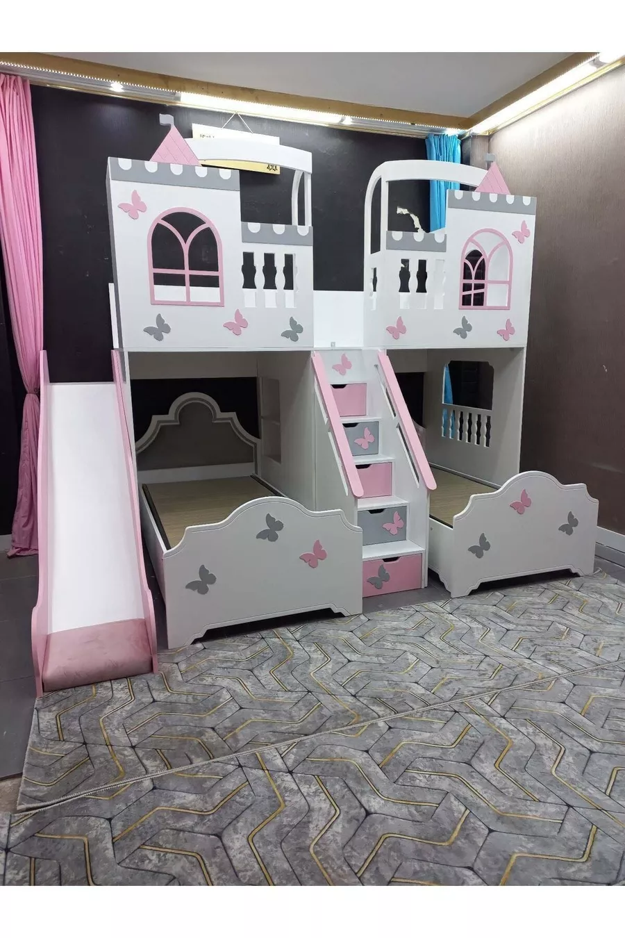 Letto a castello modello Farfalla Casa Gioco