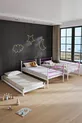 Lit superposé Trend Yavrulu compatible avec lit 3 personnes, métal rose foncé