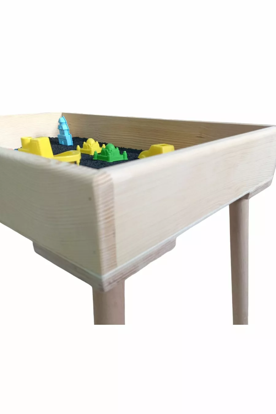 Plateau d'apprentissage Montessori en bois sur pieds, plateau de sable