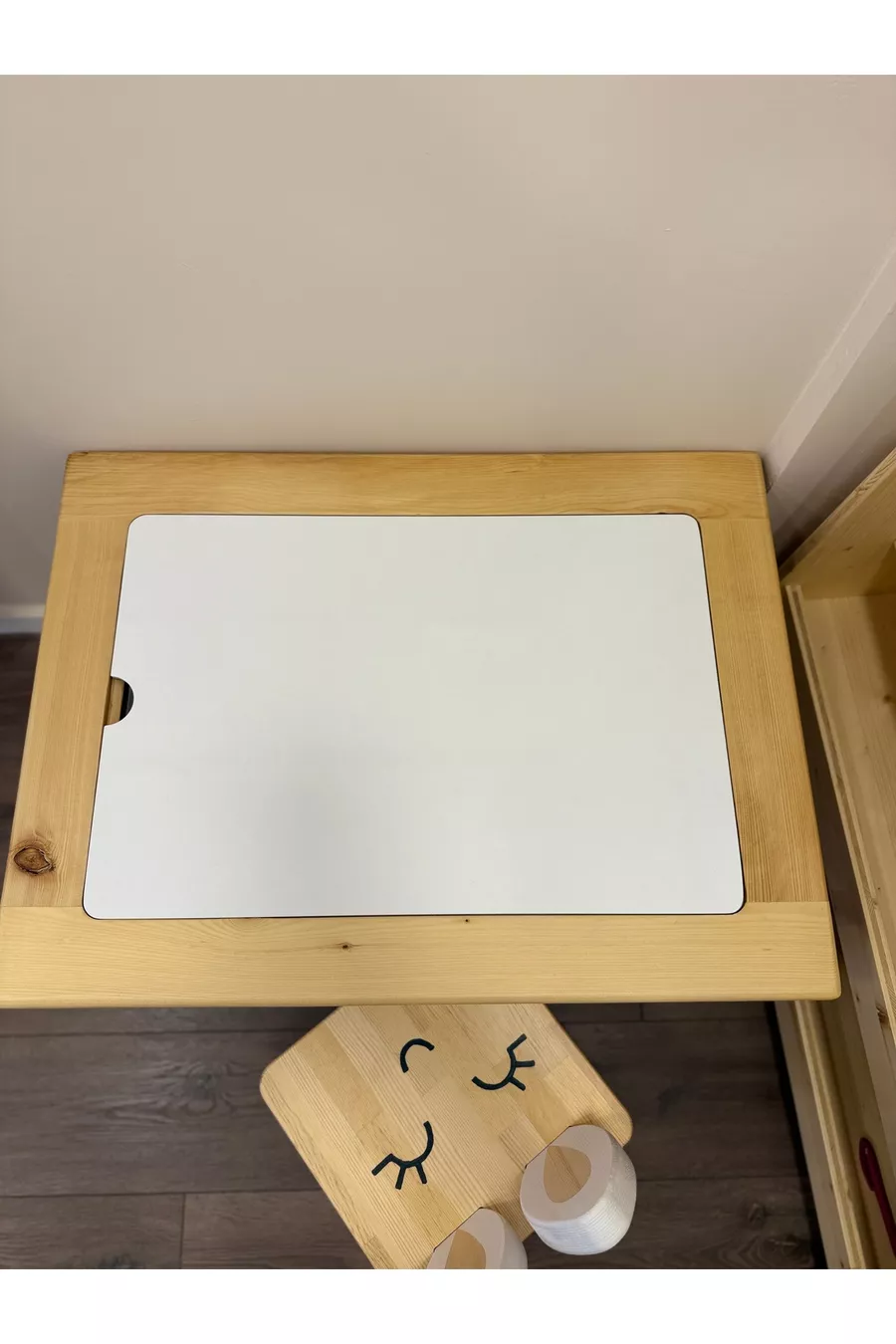 Table d'activités en bois pour enfants avec 1 chaise - Avec tableau noir