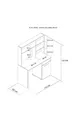Bureau pour jeune Eva - chêne jaune & blanc