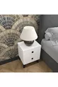 Table de chevet blanche Artemis 2 tiroirs