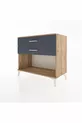 Commode Hyperion 2 tiroirs Pin-Anthracite