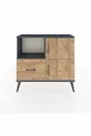 Arges Dresser 2 Shelves Single Drawer 2 Doors Anthracite-Pine