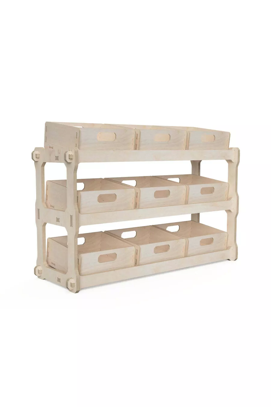 - Holzbox-Regal Modular Organisch Bemalbar Tragbar Speziell Entworfenes Gerät