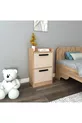 Chambre d'adolescent Luses Ensemble 4 pièces Pin Atlantique Beige Bureau-Armoire-Commode-Lit - Luses
