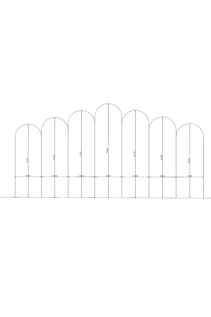 Testata del letto, pannello imbottito del letto -(cm)