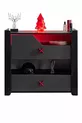 Chambre d'adolescent avec thème gamer - Armoire à 2 portes, lit, table de chevet, commode