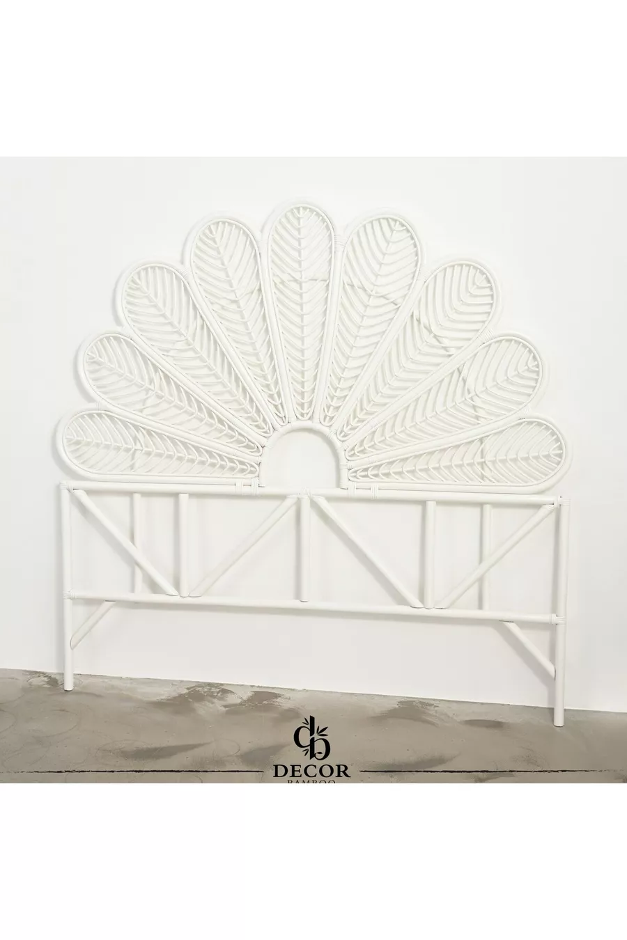 Rattan-Bettkopfteil