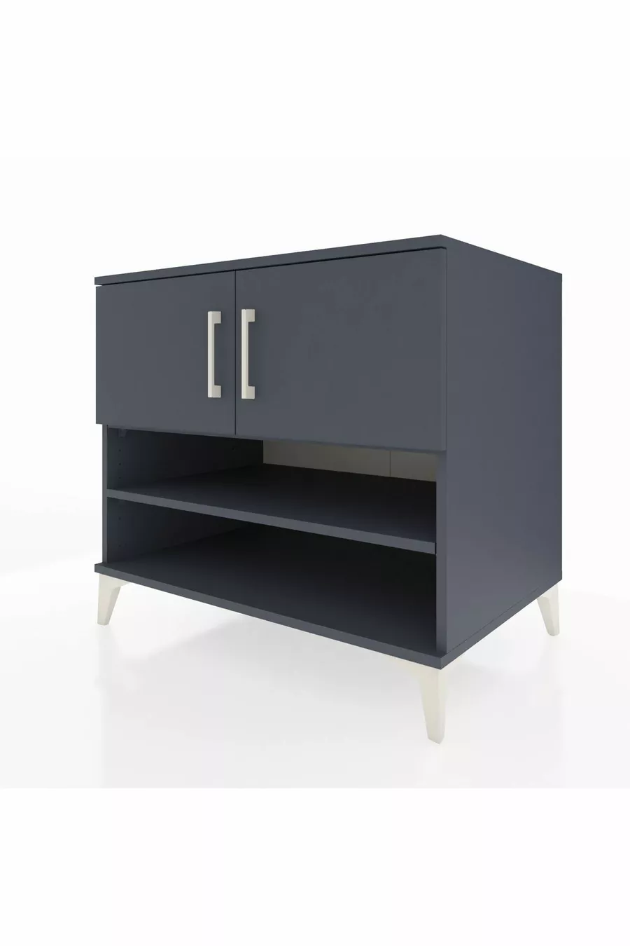 Kronos Dresser 3 Shelves 2 Doors Anthracite-Anthracite