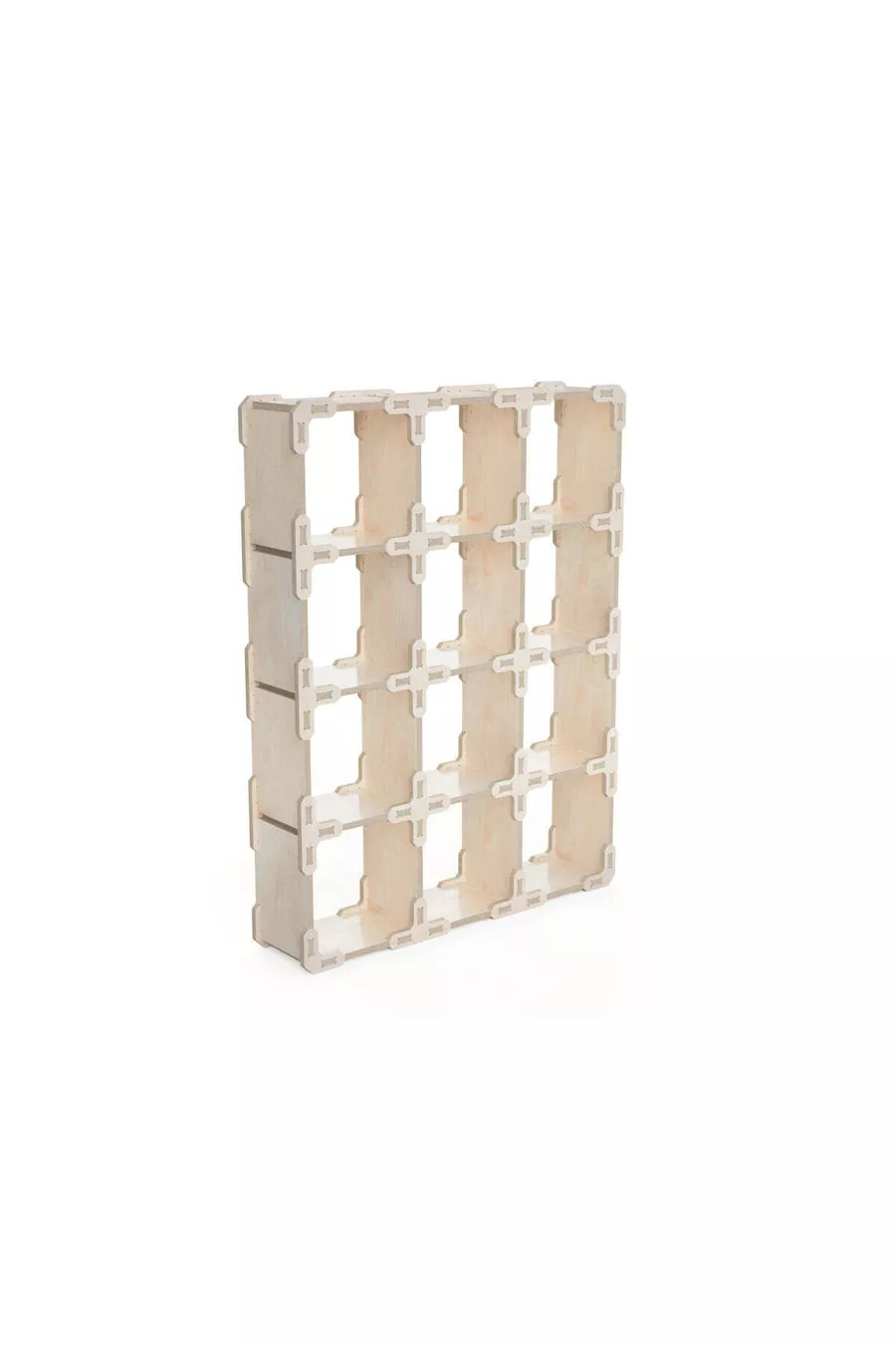 - Kubusplank (Honingraat) Natuurlijke Houten Montessori Wandplank
