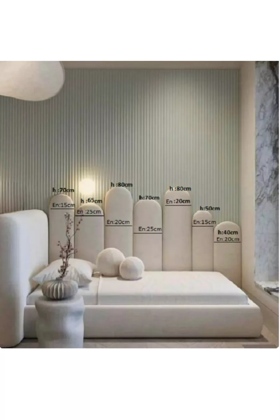 DECORATIVE HEADBOARD, BED / BASE HEADBOARD