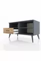 Hyperion Dresser 2-Shelf Single Drawer Anthracite-Anthracite/Pine