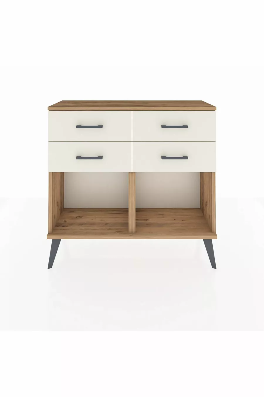 Commode Arges 4 tiroirs Pin-Pin / Pierre de lune