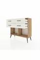 Commode Arges 4 tiroirs Pin-Pin / Pierre de lune