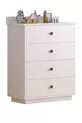 Commode moderne Elif à 4 tiroirs