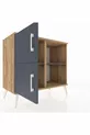 Hyperion Dresser 2-Shelf 2-Door Pine-Anthracite