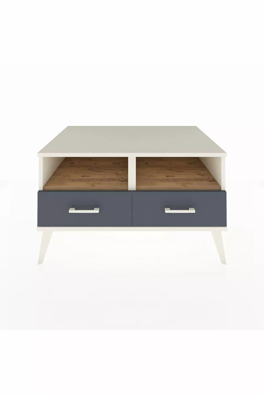 Kronos Dresser with 2 Shelves and 2 Drawers Moonstone-Pine/Anthracite