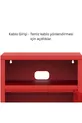 Pera Commode Étagère Ouverte, 5 x x cm - 9 Options de Couleurs Disponibles