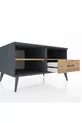 Commode Kronos 2 étagères 1 tiroir Anthracite-Pin