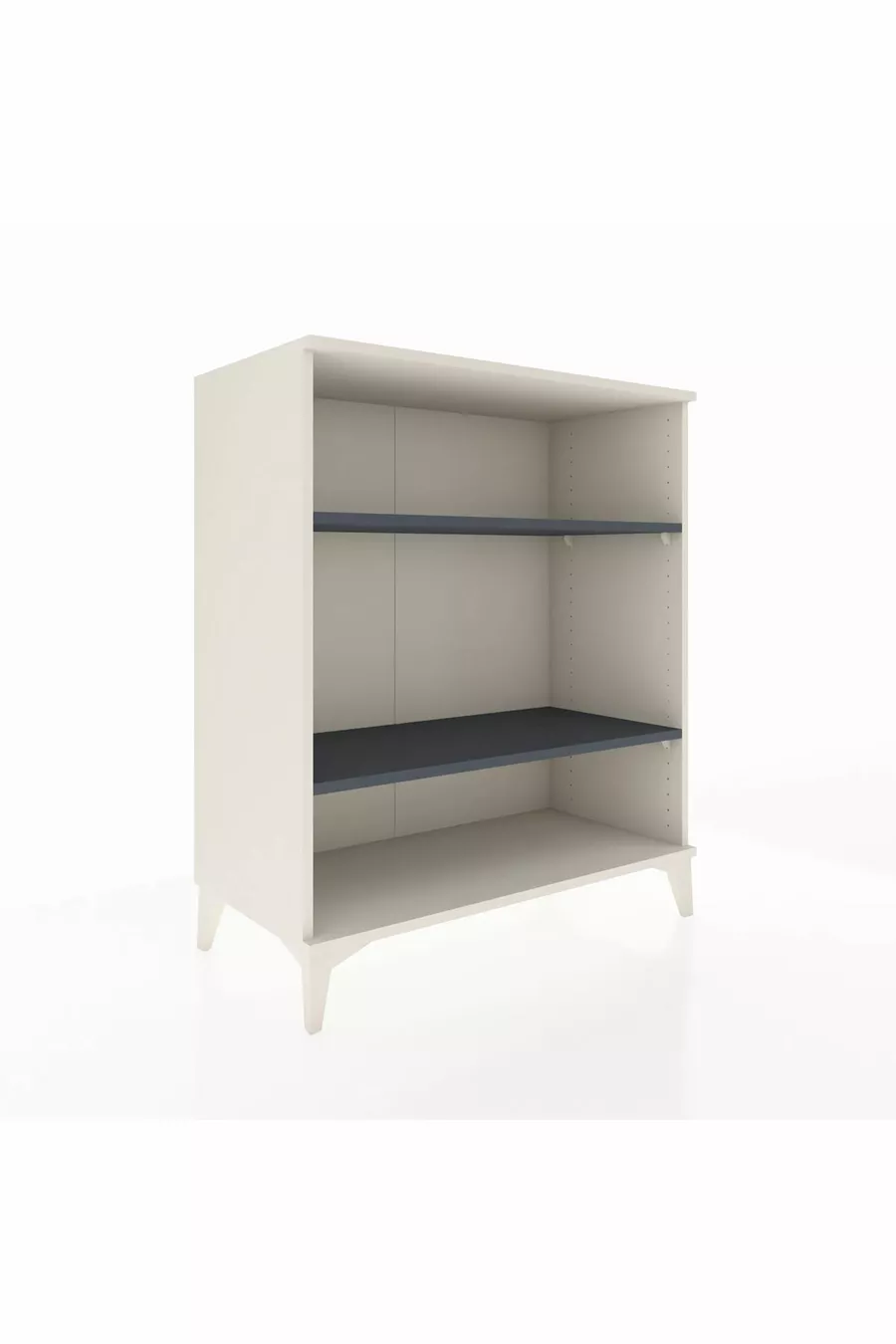Commode Hyperion 2 étagères Pierre de lune-Anthracite