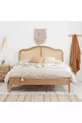 Tête de lit en bois à veines rose