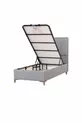 Gold Therapy Storage Base and Headboard Set Gray (BED NOT INCLUDED)