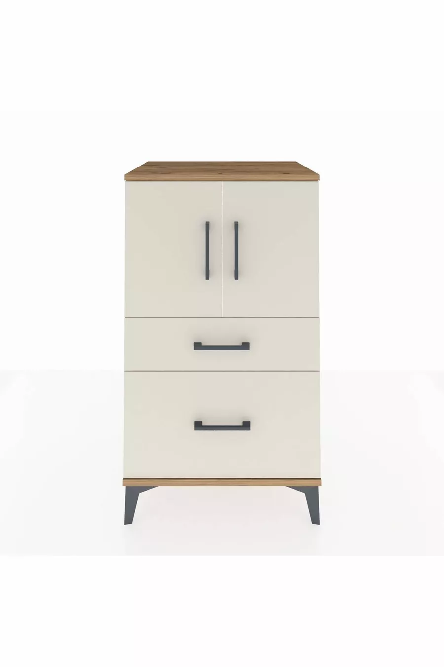 Hyperion Dressoir met 2 Planken, 2 Laden en 2 Deuren, Grenen-Apaç