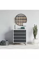 Suvera 4-Drawer Dresser White-Anthracite
