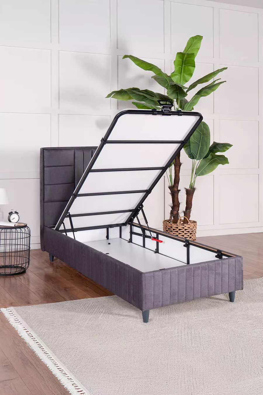 Set Triplo Premium Bamboo Sleepy Grigio (Rete Testata Materasso)