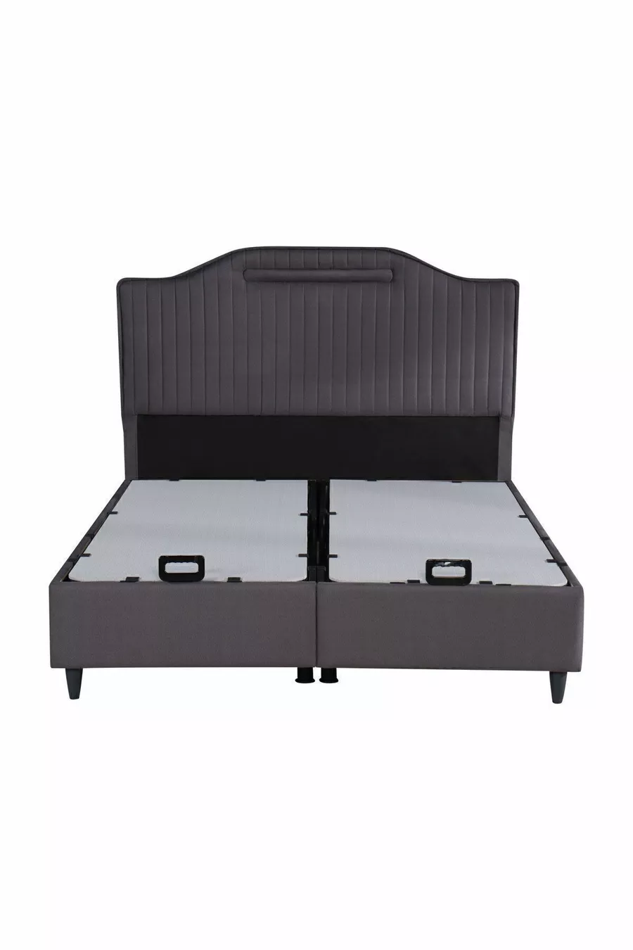 Royal Lux Bed Base with Storage Headboard Set ANTHRACITE (BED NOT INCLUDED)