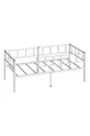 Daybed Zenit Metalen Bed Wit, Bed met Hoofdeinde, Verschillende Maatopties